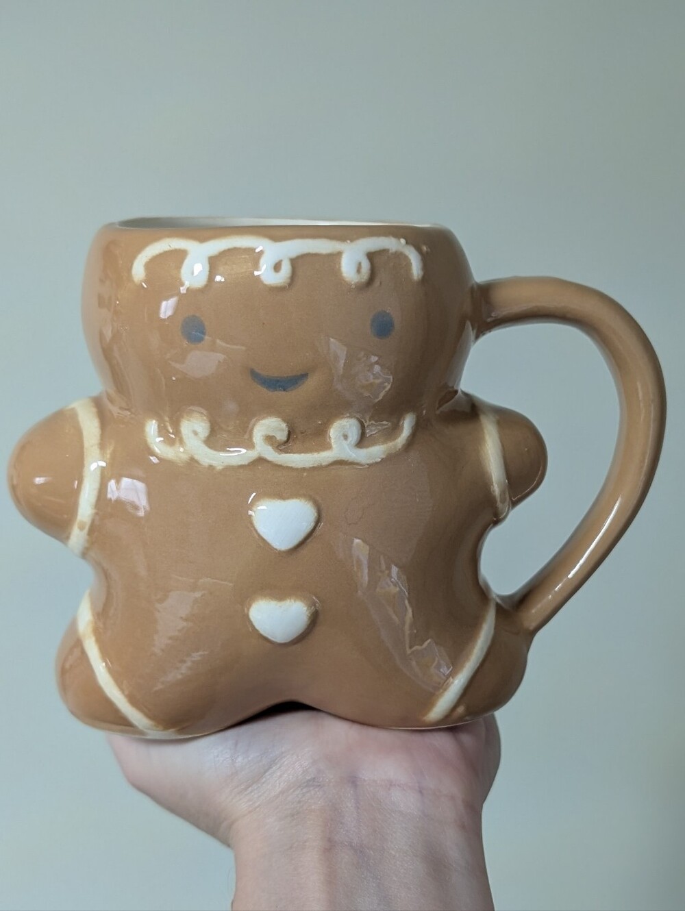 Adorably Festive Sculpted Gingerbread Girl Christmas Mug By Peppermint & Pine 🍪